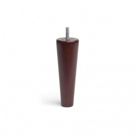CONICAL WOODEN LEG D50 L150MM DARK LACQ