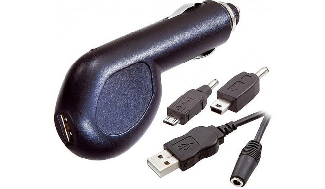 Vivanco автомобильный зарядный адаптер USB micro/mini (27831)