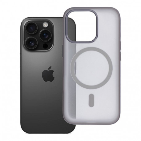 Case for iPhone 16 PRO Flexline Mag Cover compatible with MagSafe gray