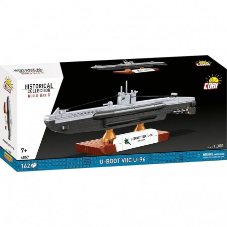 Product: Construction Toy Submarine Model - U-Boot VIIC U-96 (162 Pieces)