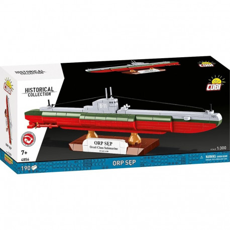 Product Name: COBI 4824 Historical Collection: WWII ORP Sęp (Vulture) Submarine
