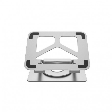 Laptop Stand - UNITEK D1109A Adjustable Height USB Hub 14"-17" Grey