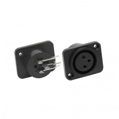 2242# xlr 3p mikrofonipesa plastkorpuses (10 tk.)