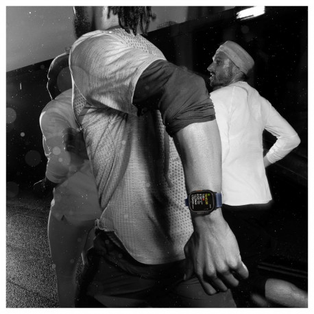 "APPLE Watch Ultra 2 GPS + Cellular 49mm Natural Titanium Case with Blue Trail Loop - S/M"