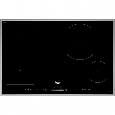 HII 84500 FHTX, Autarkes Kochfeld (schwarz/silber, 77 cm)