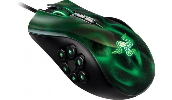 Razer мышка Naga Hex, зеленый