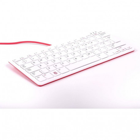 offizielle Raspberry Pi Tastatur (weiß/rot, DE-Layout, inkl. 3-Port-USB-Hub)