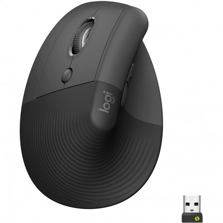 Lift (graphit/schwarz, für Linkshänder, Logi Bolt, Bluetooth, Windows/macOS/iPadOS)