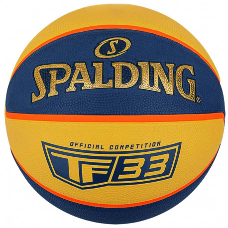 Piłka do koszykówki Spalding Official TF-33 żółto-niebieska 84352Z 6