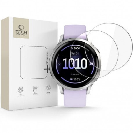 Tech-Protect kaitsekile Hydro Flex+ Garmin Venu 4 41mm 2tk, läbipaistev