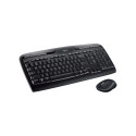 LOGITECH Wireless Combo MK330 Keyboard and mouse set wireless 2.4 GHz International black (US)