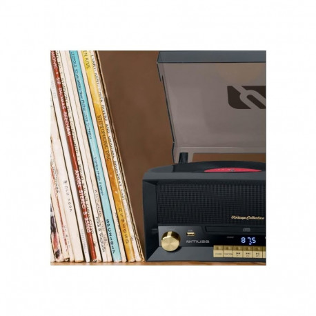 Muse  Turntable Micro System With Vinyl Deck  MT-112 W   CD   USB  3700460207502 (Nedaudz boj.iepak.