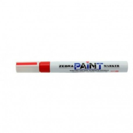 Marker Zebra Paint 2mm, punane ümar ots