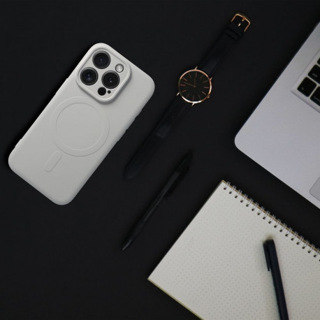 Case for Samsung S26 Silicone Mag Cover compatible with MagSafe titanium gray