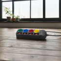 Power strip 4 sockets 2xUSB Maclean MCE229B