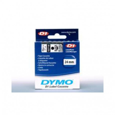 Label Tape - Dymo 53710 65x30mm Durable Polyester Clear Black