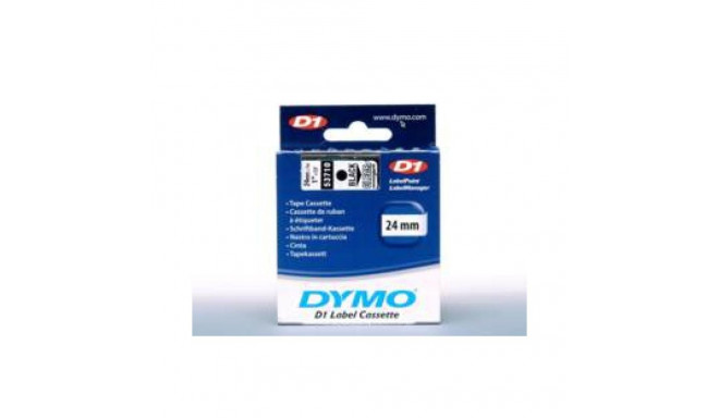 Label Tape - Dymo 53710 65x30mm Durable Polyester Clear Black