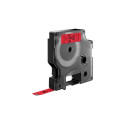 Label Tape - Dymo 40917 D1 Polyester Red Black