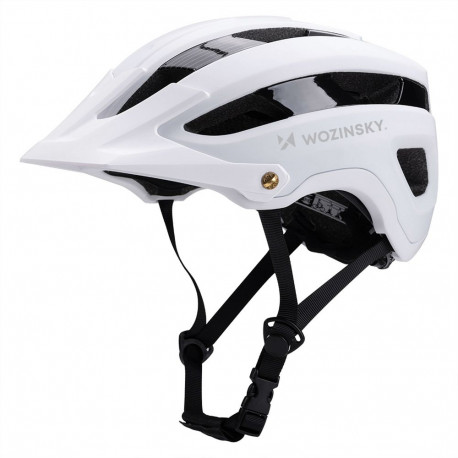 Wozinsky MTB bicycle helmet with removable visor, lightweight L - black and white