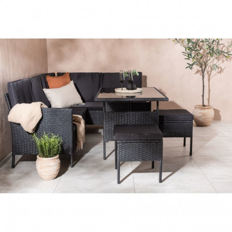 Aiamööbli komplekt KNOCK, must