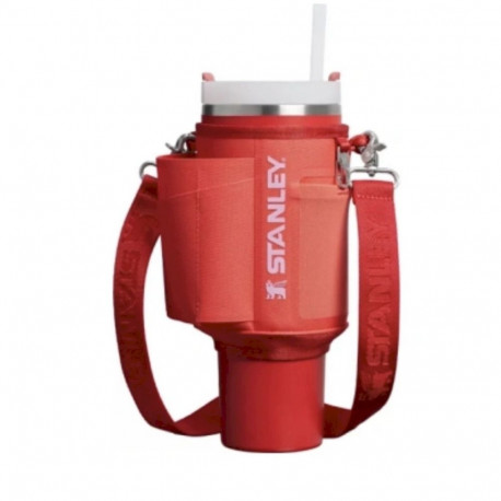 Stanley The All‑Day Quencher Carry‑All Carrying case for thermo mug with straw 1.18L Coral Red‑Orang
