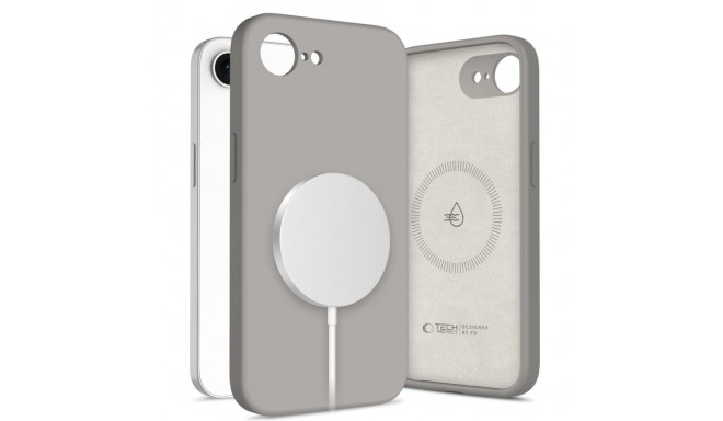 TECH-PROTECT SILICONE MAGSAFE IPHONE 16E / 17E STONE GREY