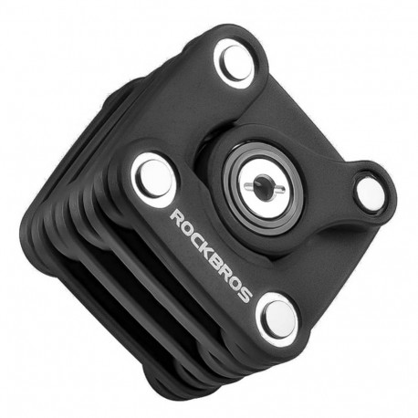 Rockbros Rockbros WD795 foldable bicycle lock - black