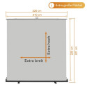 Walimex pro Roll-up Panel Hintergrund 210x220cm grau