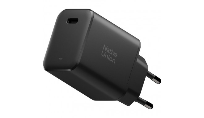 Native Union 45W USB-C PD kiire GaN seinalaadija must