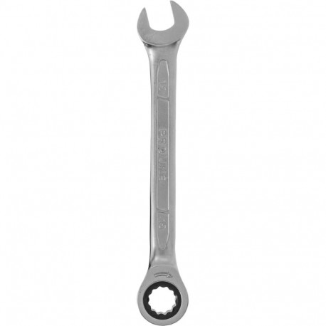 Klucz oczkowo-płaski z grzechotką, crv, 15mm, proline