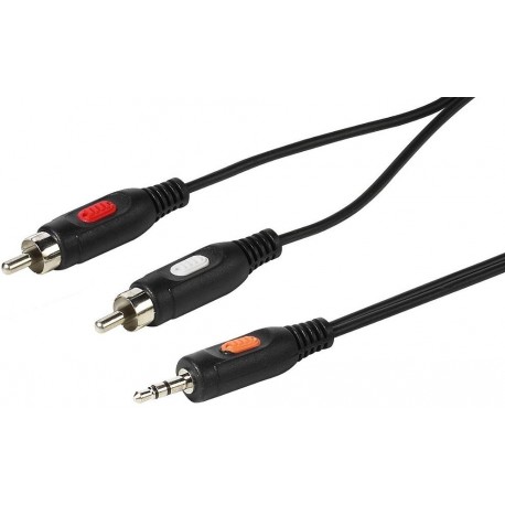 Vivanco kaabel 3,5mm - 2xRCA 2,5m (41031)