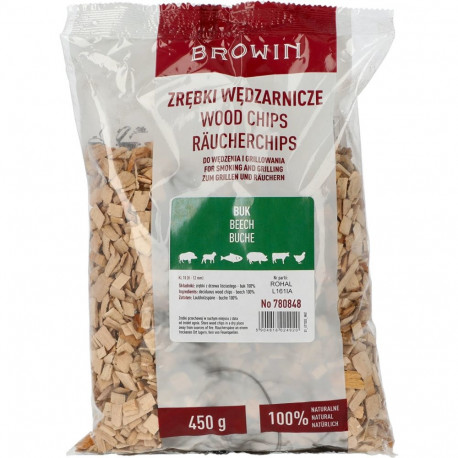 Suitsutamise/grillimise laastud, pöök, 450 g, kl.10 BROWIN 780848