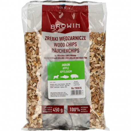 Suitsetamiseks/grillimiseks puidulaastud, õunapuu, BROWIN 780835, 450 g, klass 8