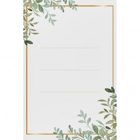 Self-adhesive labels 60x90 mm for bottles, jars, gifts floral design - 20 pcs BROWIN 660038 6x0.1x9 