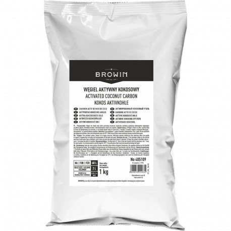 Browin 405109 Aktiivne kookossüsi 1 kg, 0,55-2,4 mm, jood >900 mg/g, tuhk 