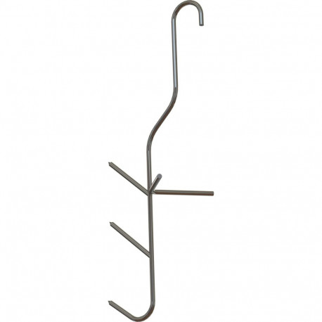 Browin 311302 Stainless steel triple fish smoking hooks, 5 pcs, 5 cm, 8 cm, 19 cm, 22 g, for fish