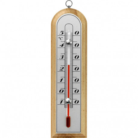 Indoor Thermometer with Silver Scale BIOTERM 010701 -10°C to +50°C 16cm