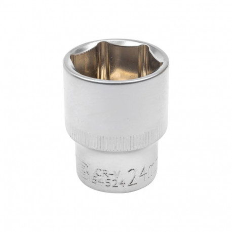 JCB JCB-54524, 6-point socket, 24mm, 1/2DR, CrV, metric
