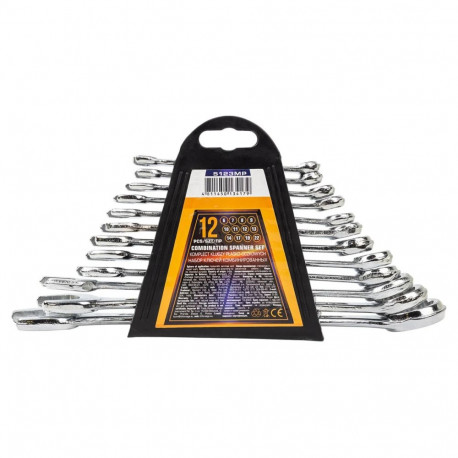 Combined Wrench Set, MEGATOOLS, MT-5123MP, 12 pcs, 6-22 mm
