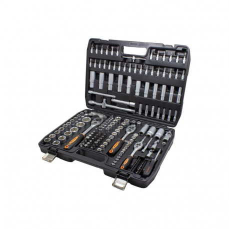 Partner tööriistakomplekt PA-41723-5, 172 tk, 1/4", 3/8", 1/2", 6-tahuline, 4-32 mm, Cr-V, kohver