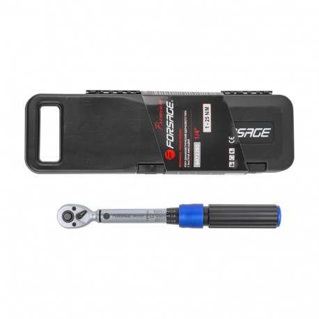 Dünamomeetriline võti FORSAGE F-6472285 1-25 Nm 1/4"