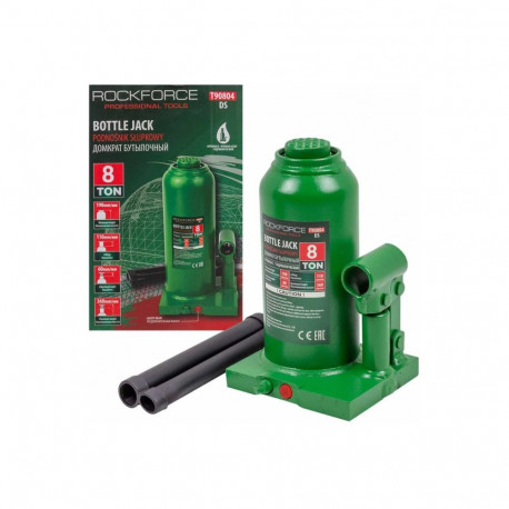 Hydraulic Bottle Jack, Rockforce, RF-T90804, 8 t, 360 mm lift height, safety valve