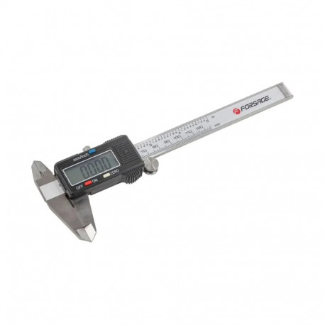 Forsage F-5096PE electronic caliper, 0-125 mm, 0.01 mm, internal/external diameter, depth gauge, pla