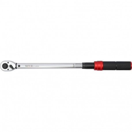 Yato Torque Wrench YT-07676, 40-220 Nm, 485-505 mm, 72 teeth, switch, calibration certificate