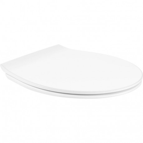 Fala Toilet Seat 2IN1 SLIM 75467, white, UF, antibacterial, easy to clean, universal size, 304 stain