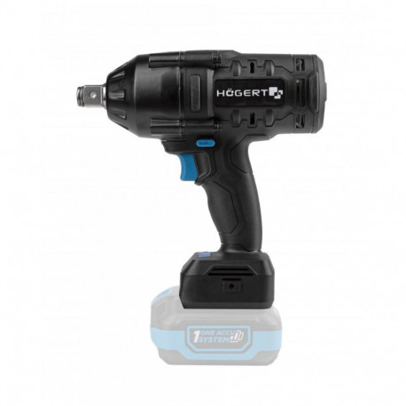 Hogert Cordless Brushless Impact Wrench HT2E227-0IW, 1000Nm, 18V, 3/4 inch, 950rpm, 1600rpm, 1900rpm