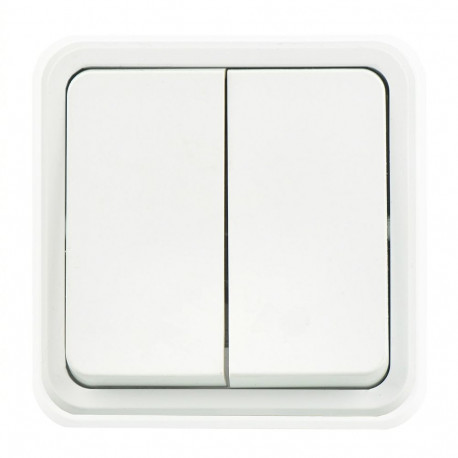 Slēdzis v/a, Slēdzis v/a, 2 taustiņi, balts, MISYA  MISYA , 01051100-100103, GÜNSAN