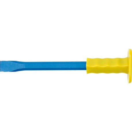 Aukstā kaltne ar aizsargrokturi 19x350mm, VOREL, 35352, oglekļa tērauds, sacietējusi darba daļa