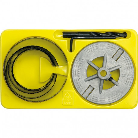 Koka kroņurbis 60-95mm (8gab.), VOREL, 28725, diametri 60-95mm, maksimālais urbšanas dziļums 30mm