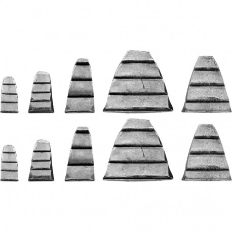 Ķīļu komplekts koka rokturiem 10 gab., VOREL, 99472, 5 izmēri (8x32 mm, 25x21 mm, 25x12 mm, 18x10 mm